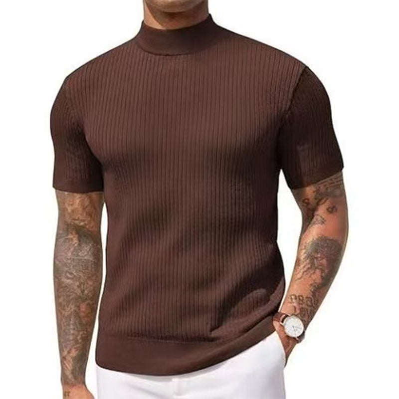 💎 Der Sommerhit 2026 – der Wahnsinn! Legere Slim-Fit Herren-T-Shirts mit Stehkragen