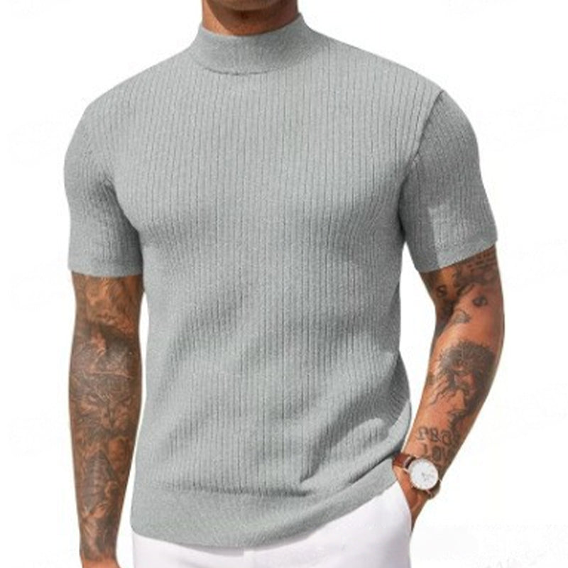 💎 Der Sommerhit 2026 – der Wahnsinn! Legere Slim-Fit Herren-T-Shirts mit Stehkragen