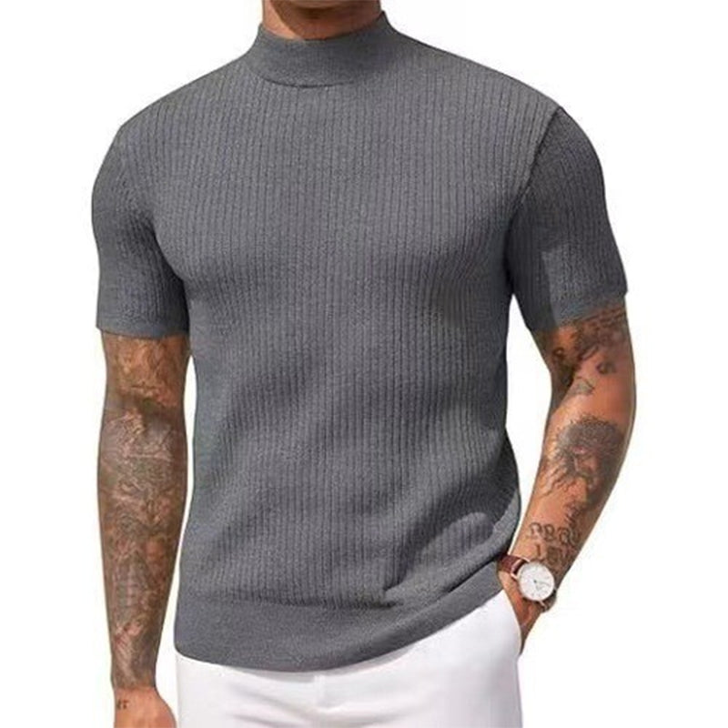 💎 Der Sommerhit 2026 – der Wahnsinn! Legere Slim-Fit Herren-T-Shirts mit Stehkragen