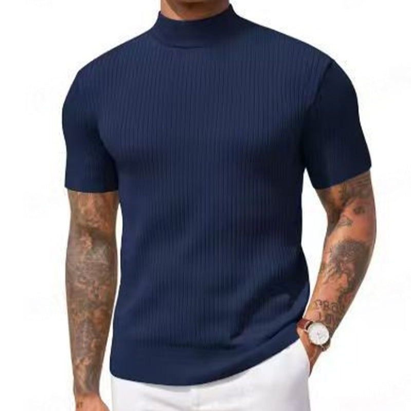 💎 Der Sommerhit 2026 – der Wahnsinn! Legere Slim-Fit Herren-T-Shirts mit Stehkragen