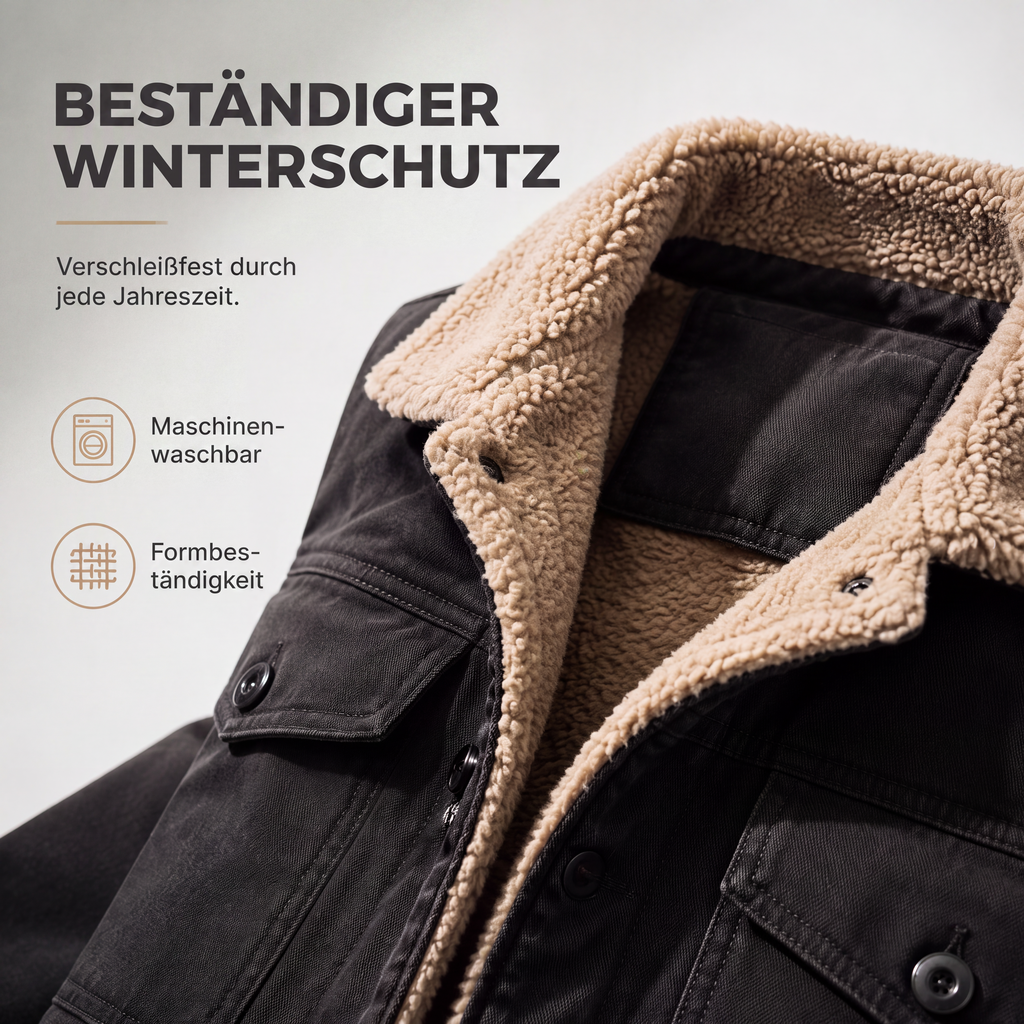 Herren-Casual-Sherpa-Utility-Cargojacke