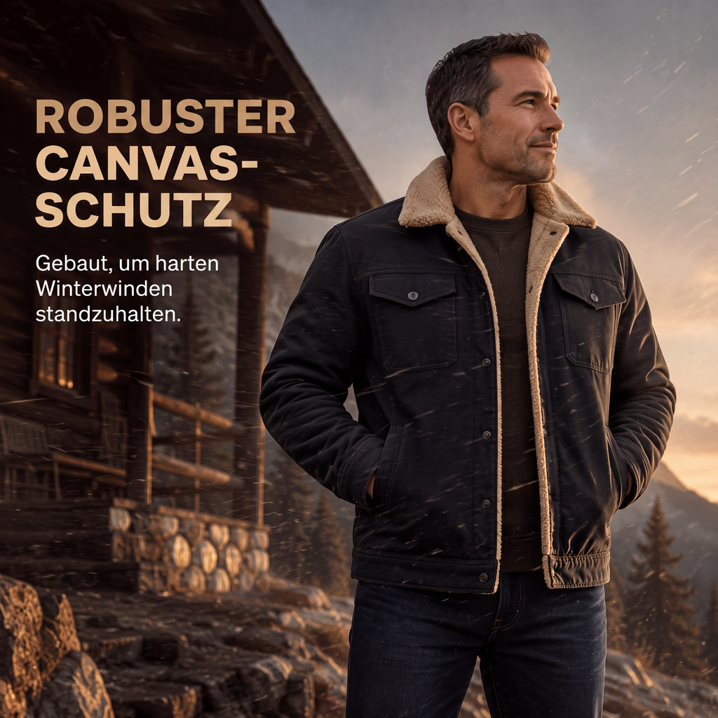 Herren-Casual-Sherpa-Utility-Cargojacke