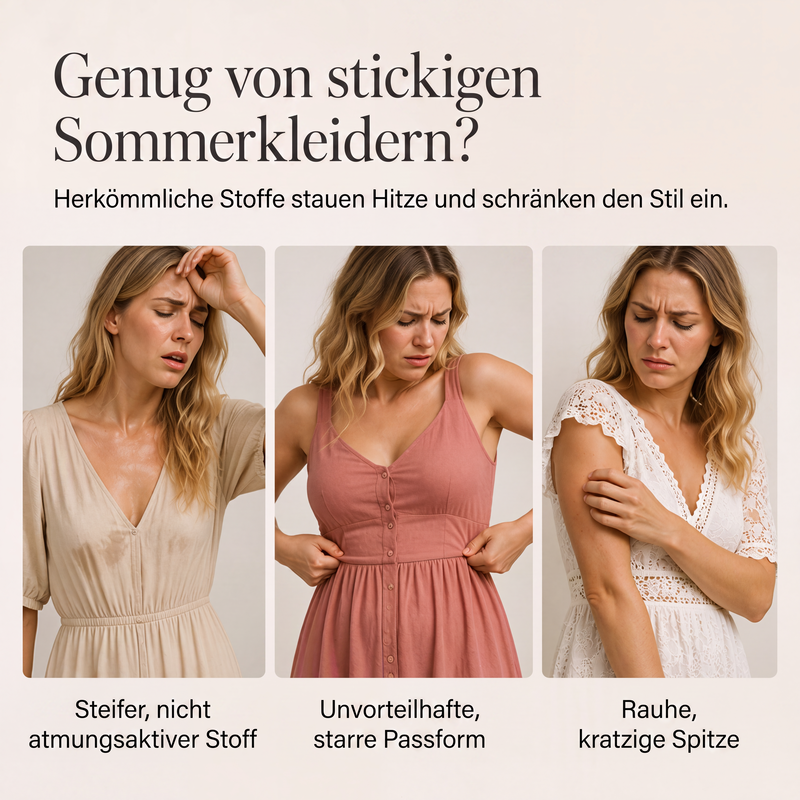 📢📢50%Rabatt!!!🎉✨Sommerliches Spitzenkleid für Damen mit V-Ausschnitt und lockerer Passform