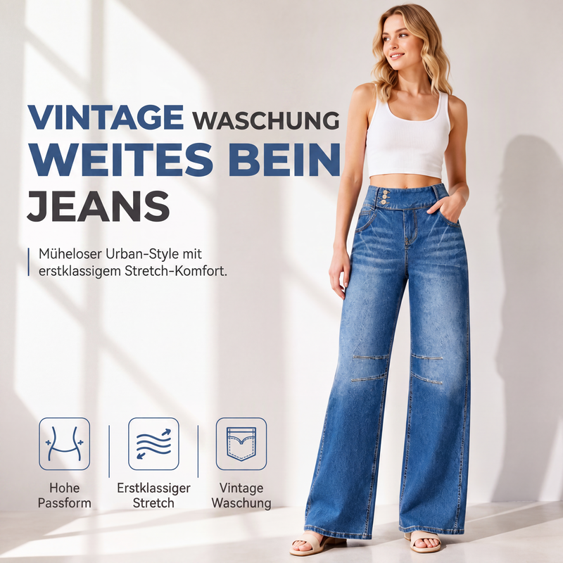 Weite Stretchjeans für Damen