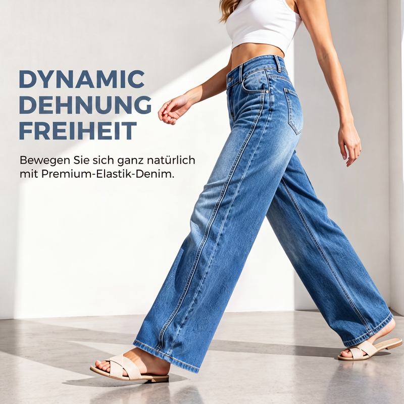 Weite Stretchjeans für Damen