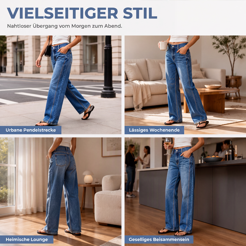 Weite Stretchjeans für Damen