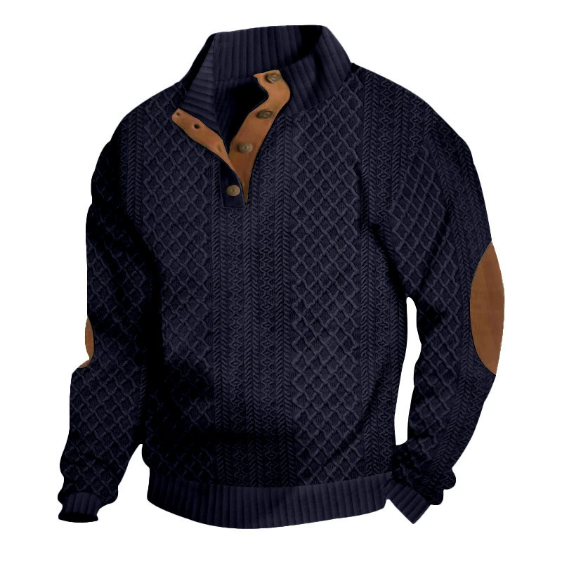Legeres, lockeres Jacquard-Sweatshirt für Herren