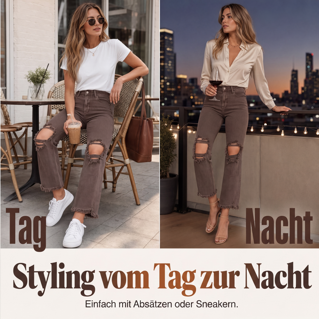 Beinverlängernde Flare-Jeans