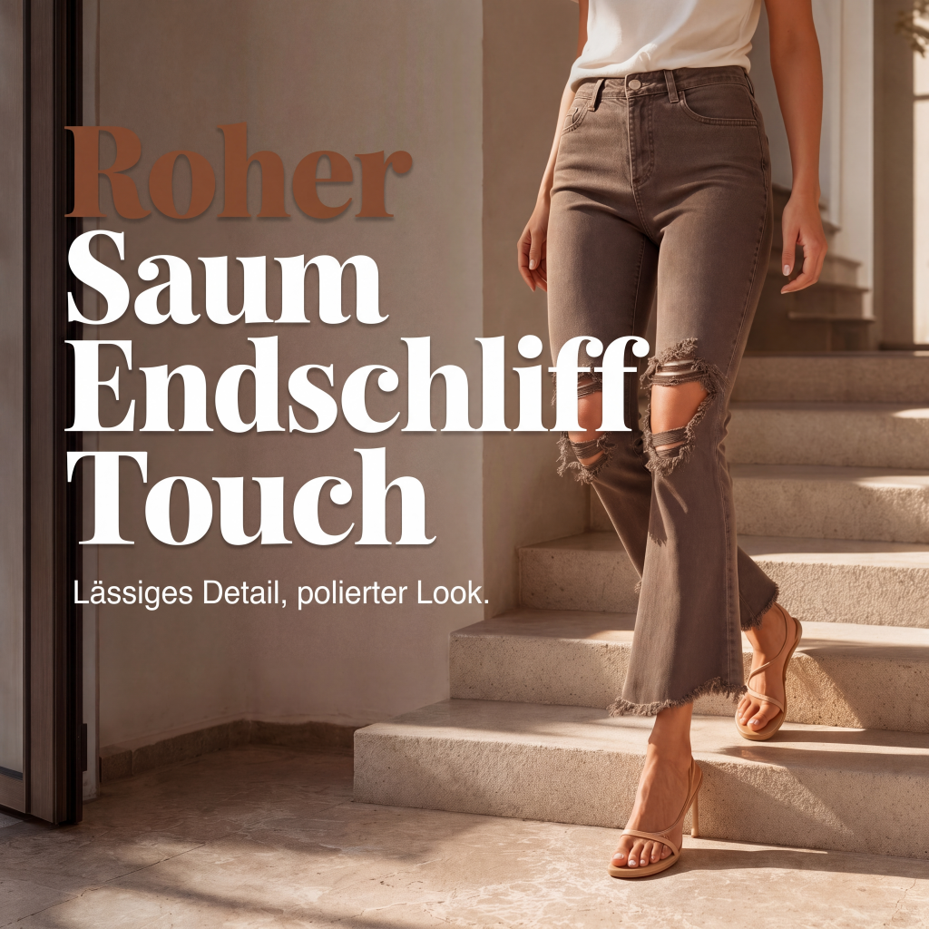 Beinverlängernde Flare-Jeans