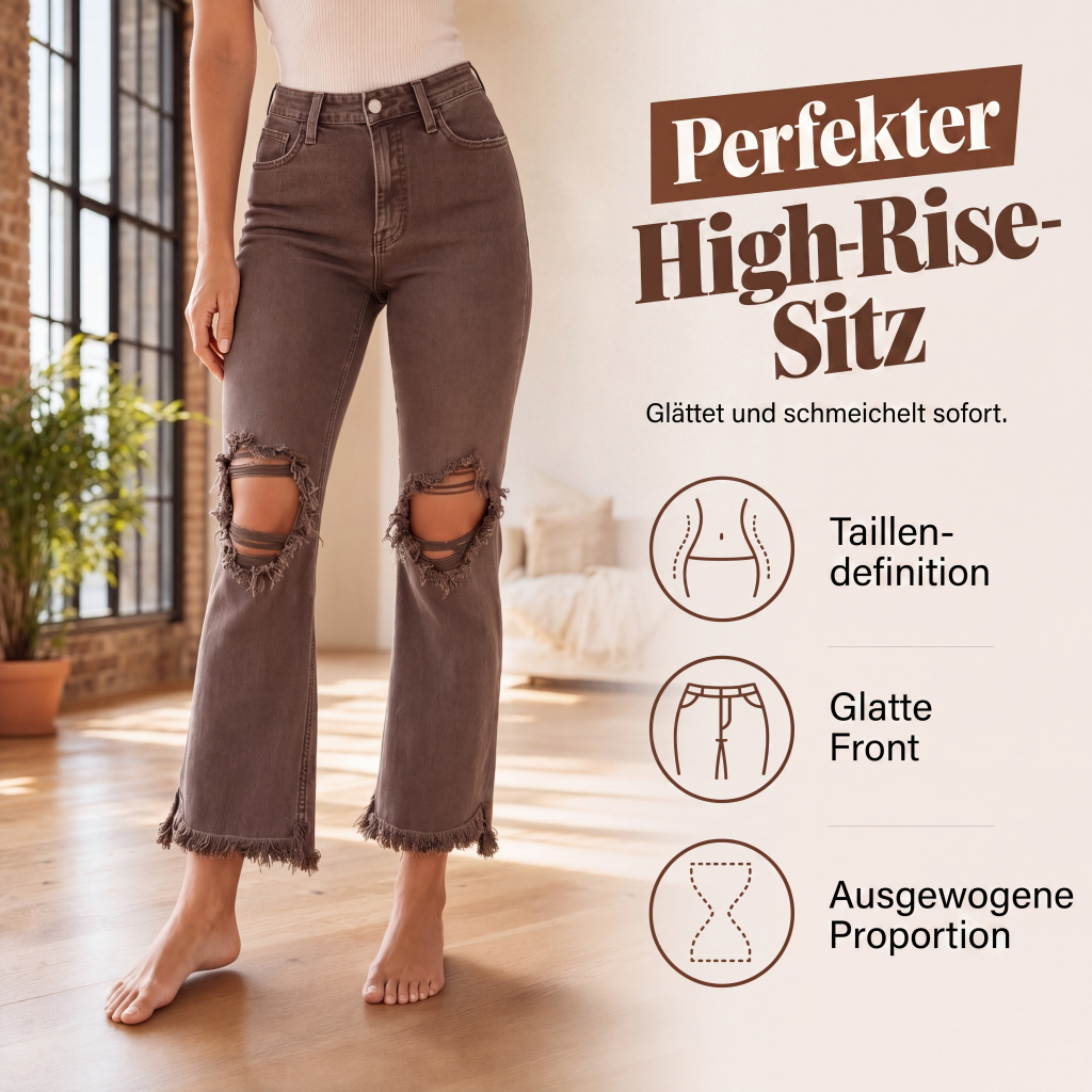 Beinverlängernde Flare-Jeans