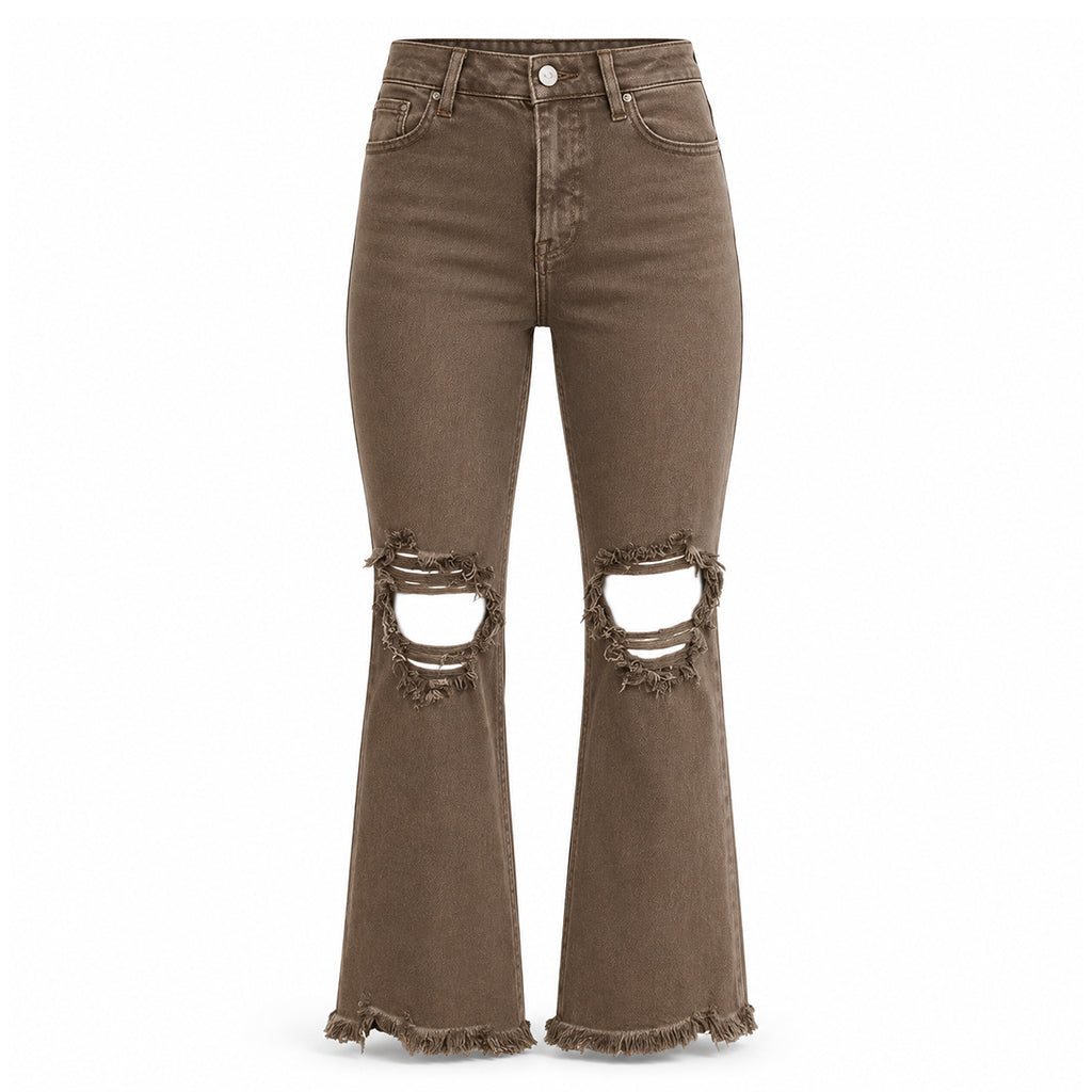 Beinverlängernde Flare-Jeans