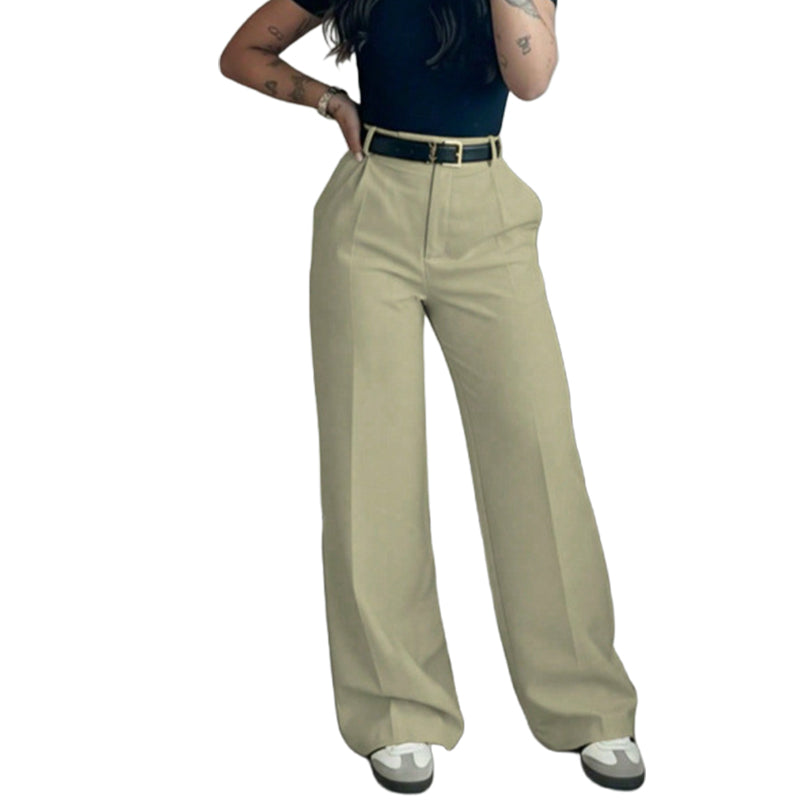 🎯 50%-Schnäppchen! Legere hochtaillierte Geradehose für Damen