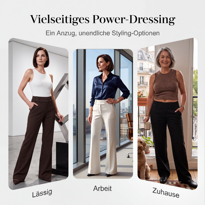 🌺💐Elegante ausgestellte Damen-Hosenanzughose
