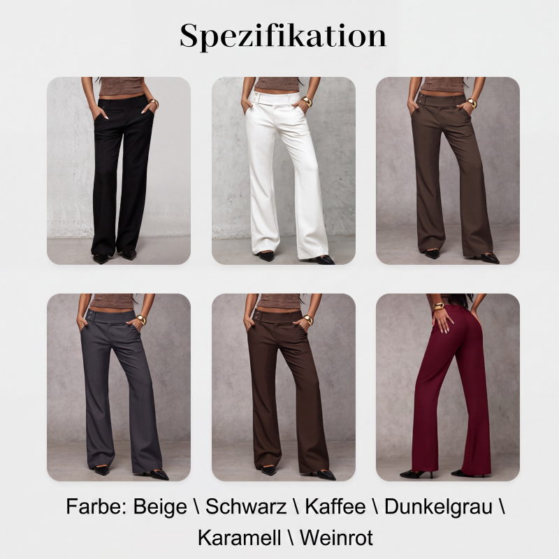 🌺💐Elegante ausgestellte Damen-Hosenanzughose