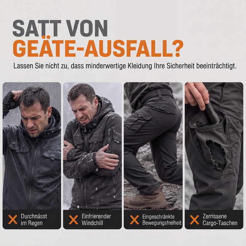 Wasserdichtes taktisches Außenjacken-Set