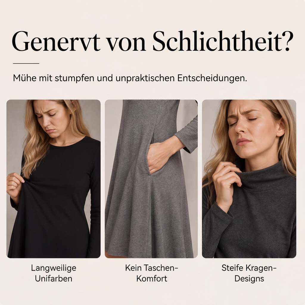 Damen Maxikleid mit Karomuster und Kragen im Patchwork-Stil