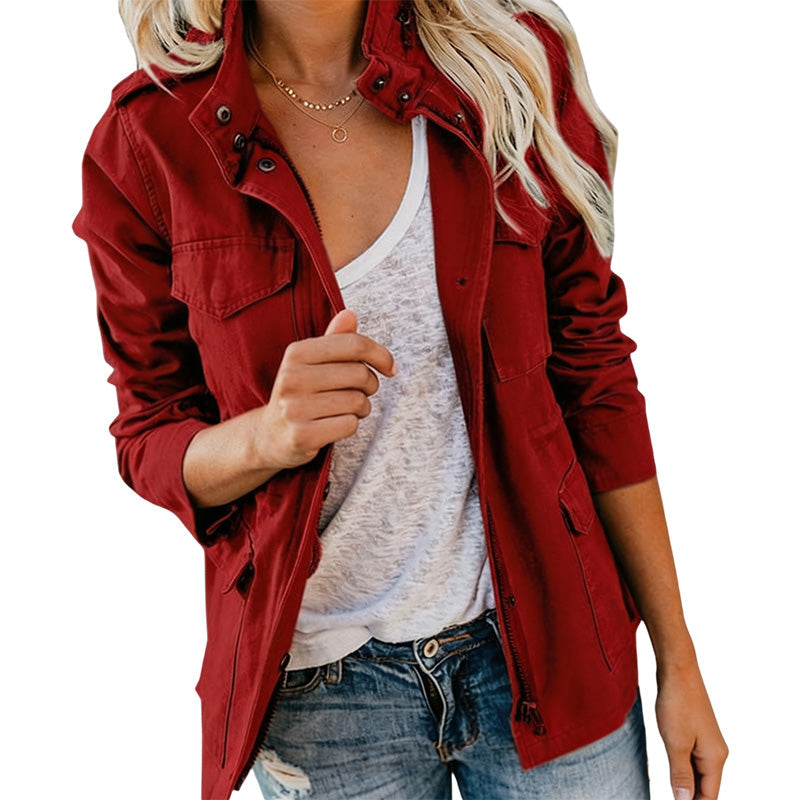 Damen Utility-Jacke mit Taschen