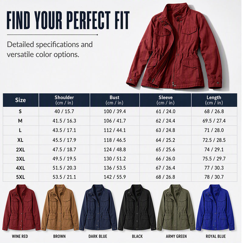 Damen Utility-Jacke mit Taschen