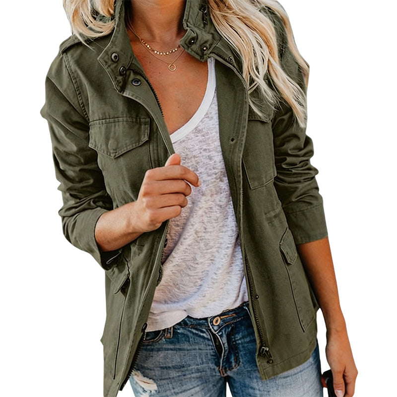 Damen Utility-Jacke mit Taschen