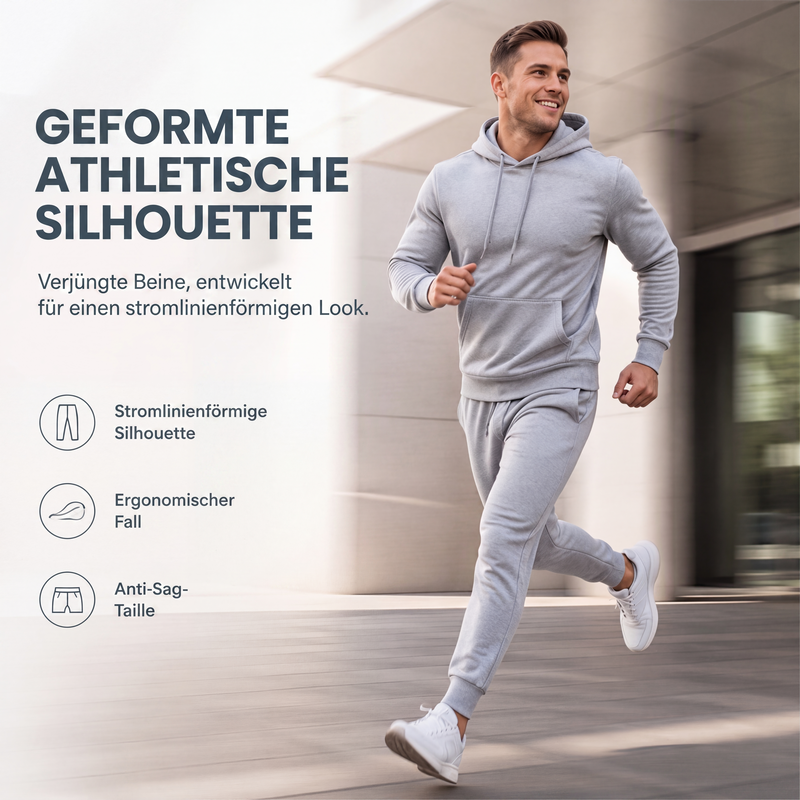 Herren-Casual-Set mit Grafikprint: Kapuzenpullover und Jogginghose