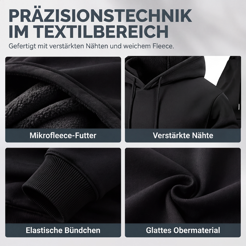 Herren-Casual-Set mit Grafikprint: Kapuzenpullover und Jogginghose