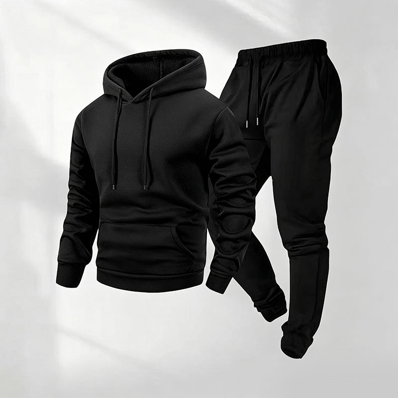 Herren-Casual-Set mit Grafikprint: Kapuzenpullover und Jogginghose