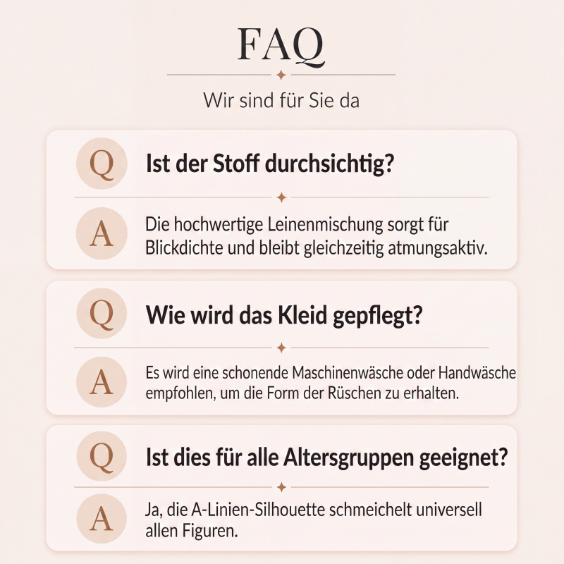📢📢50%Rabatt!!!🎉✨Damen Kleid mit V-Ausschnitt und Rüschenärmeln