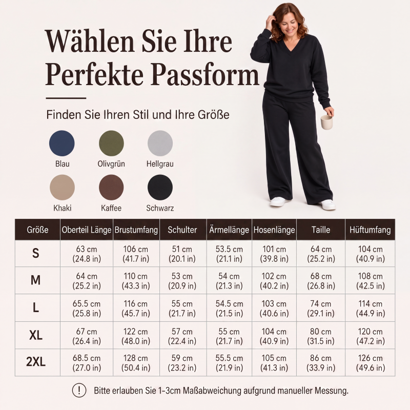 📢📢50%Rabatt!!!🎉✨Schulterfreies Sweatshirt- und Hose-Set für Damen