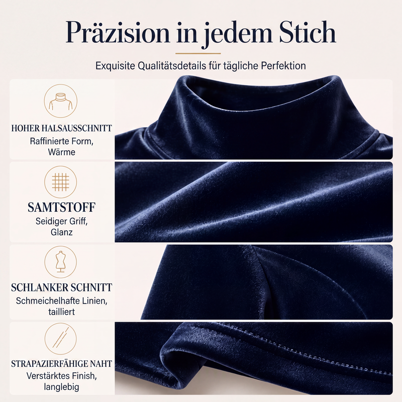 📢📢50%Rabatt!!!🎉✨Weites Langarm-Oberteil mit Rollkragen für Damen