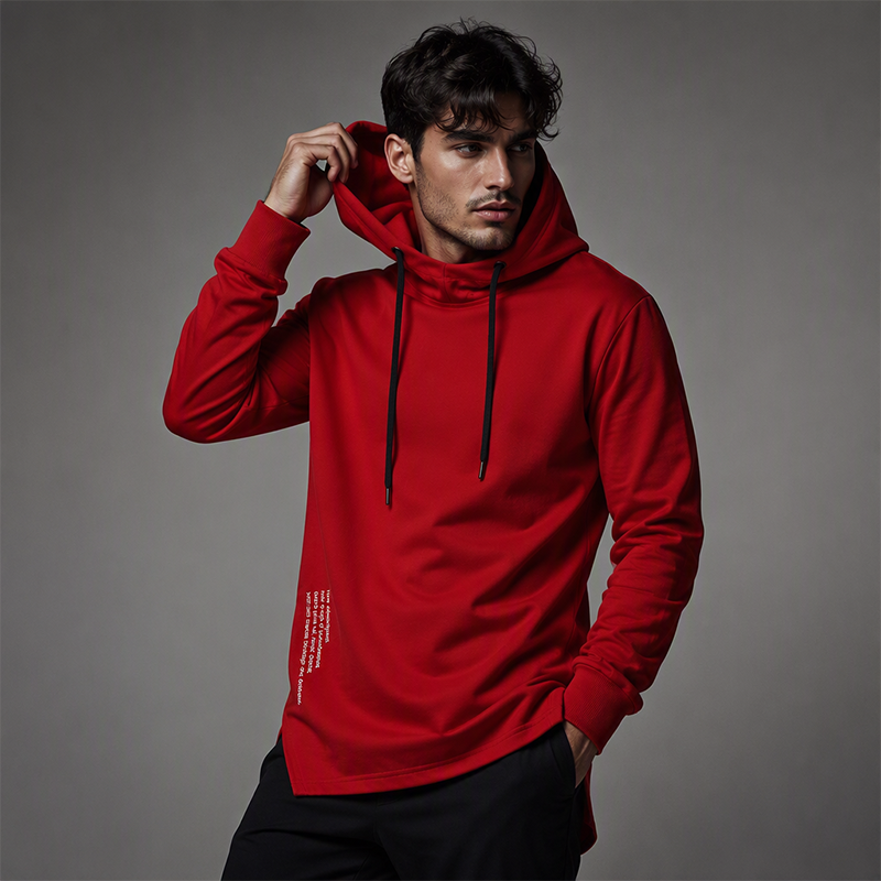 👕 50 % RABATT | Lässig, bequem & besonders – Herren Hoodie mit High-Low-Saum