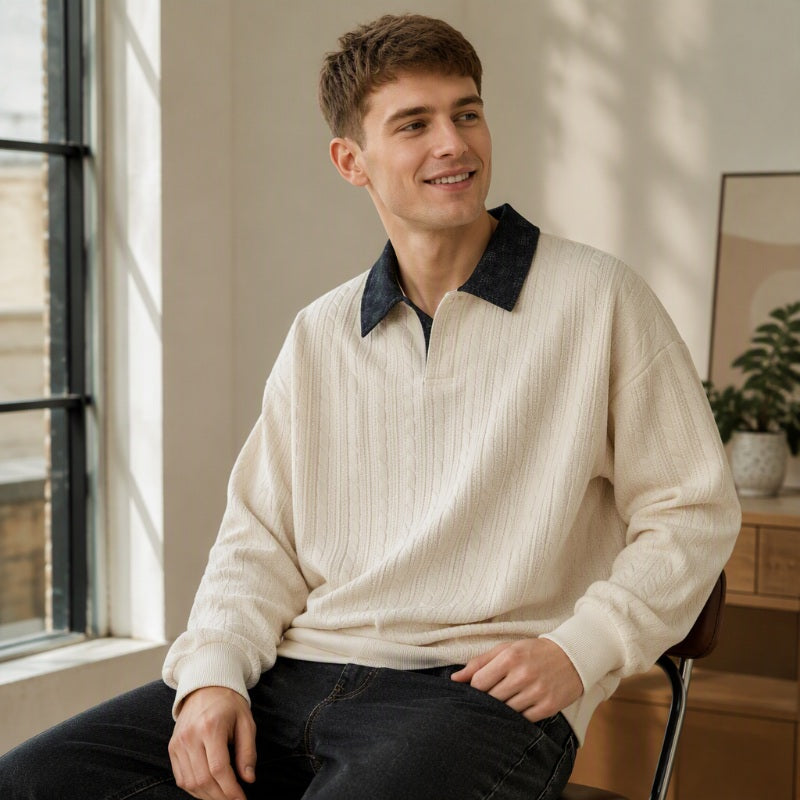 Vintage-Sweatshirt für Herren in Übergröße