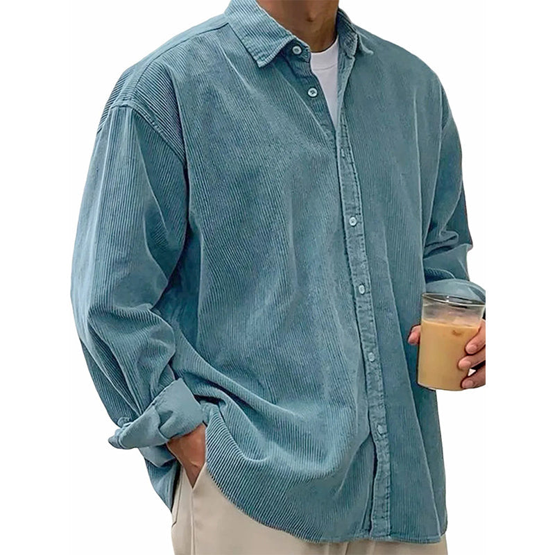 👕 50 % RABATT | Lässig, zeitlos & vielseitig – Herren Cordhemd in lockerer Passform