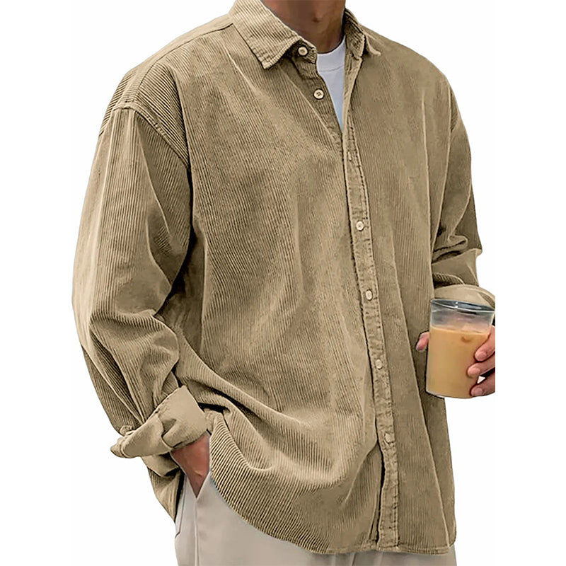 👕 50 % RABATT | Lässig, zeitlos & vielseitig – Herren Cordhemd in lockerer Passform