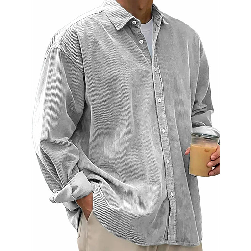 👕 50 % RABATT | Lässig, zeitlos & vielseitig – Herren Cordhemd in lockerer Passform
