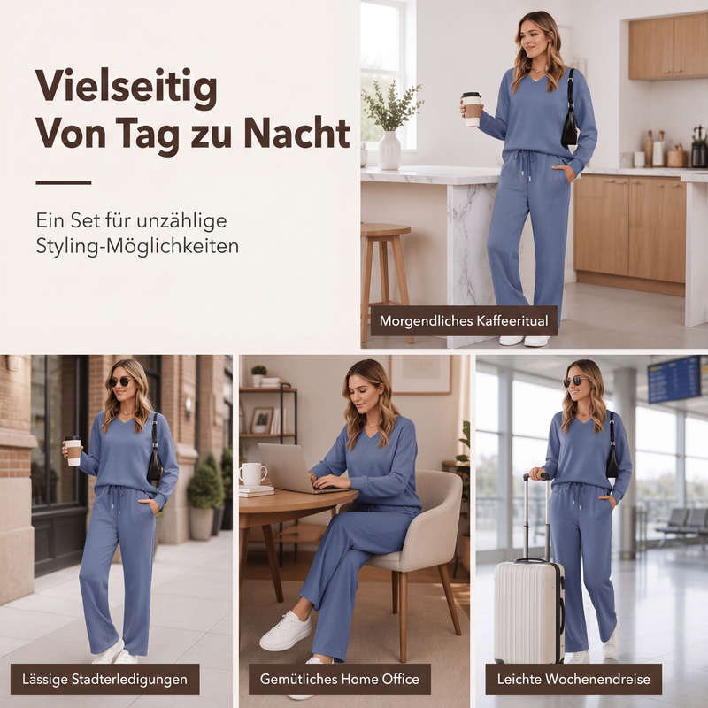 💎🌟 Top-bewertet – Strickset mit V-Ausschnitt – zeitlos und komfortabel