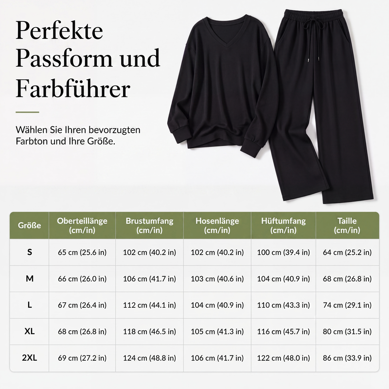 💎🌟 Top-bewertet – Strickset mit V-Ausschnitt – zeitlos und komfortabel