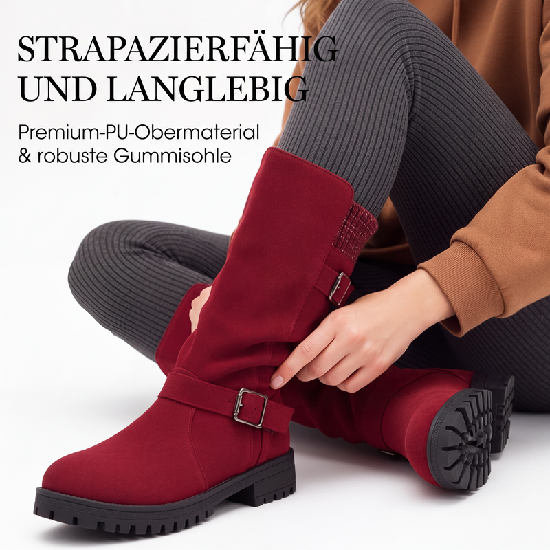 Lässige Damen-Wadenstiefel