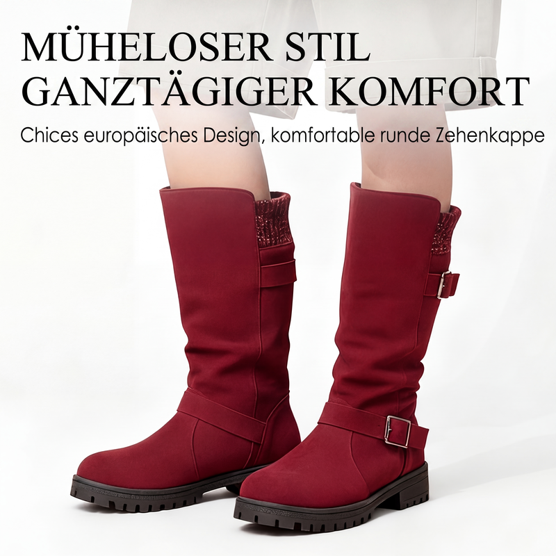 Lässige Damen-Wadenstiefel