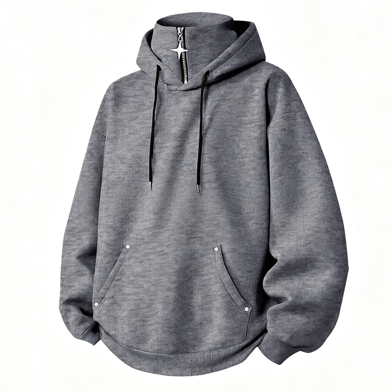 👕 50 % RABATT | Mehr Schutz an kühlen Tagen – Herren Hoodie mit hohem Kragen & lockerer Passform