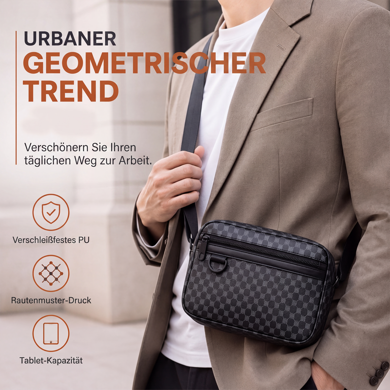 👜 50 % RABATT | Schluss mit vollen Hosentaschen – Herren Crossbody Bag im modernen PU-Leder-Look