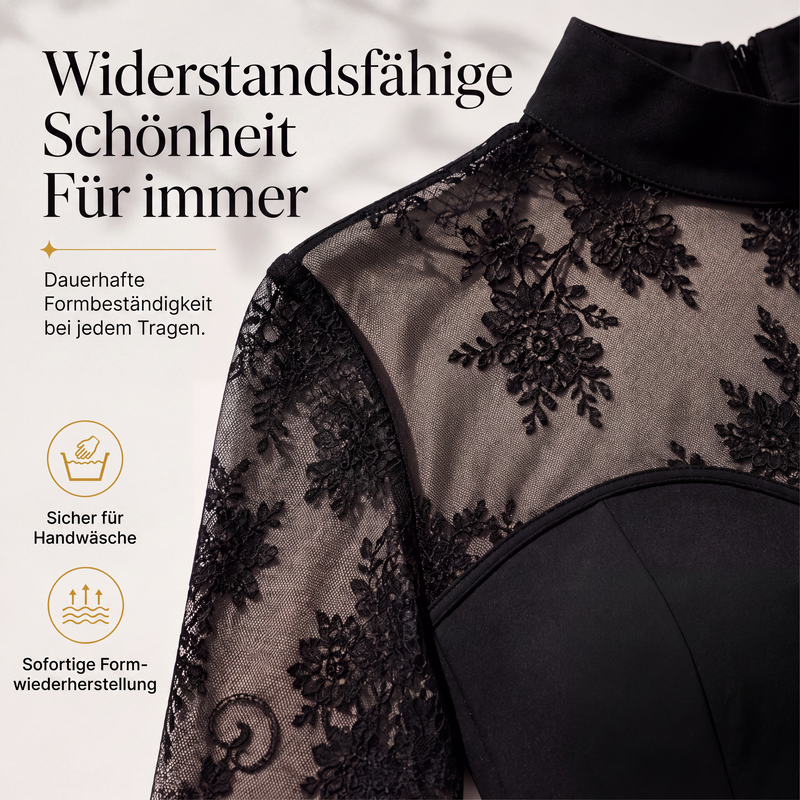 👗 50 % RABATT | Schluss mit langweiligen Abendlooks – Elegantes Damen Maxi-Kleid mit floralen Spitzendetails