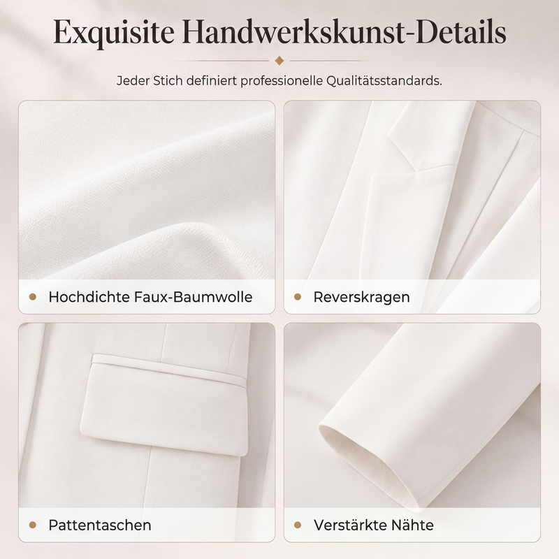 Lässiger Damen-Blazer mit offener Vorderseite