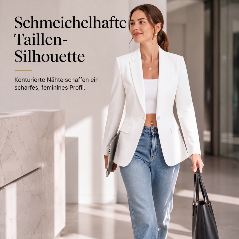Lässiger Damen-Blazer mit offener Vorderseite