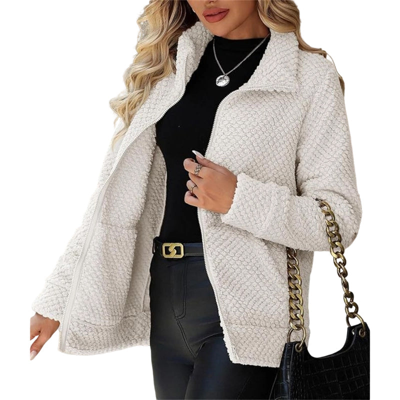 💎🔥 Jetzt im Trend – Lockere Plüschjacke – perfekt für kalte Tage