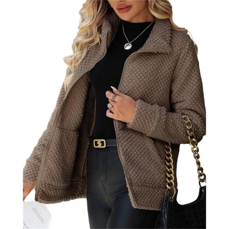 💎🔥 Jetzt im Trend – Lockere Plüschjacke – perfekt für kalte Tage