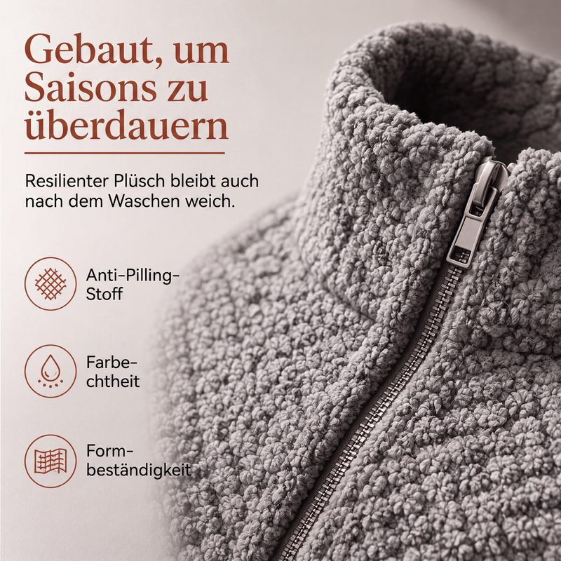 💎🔥 Jetzt im Trend – Lockere Plüschjacke – perfekt für kalte Tage
