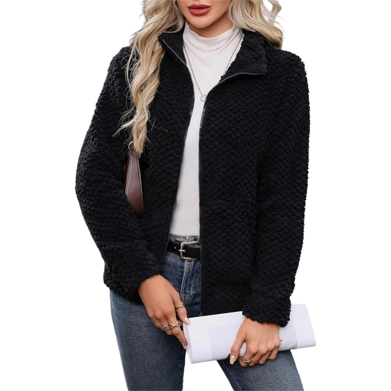 💎🔥 Jetzt im Trend – Lockere Plüschjacke – perfekt für kalte Tage