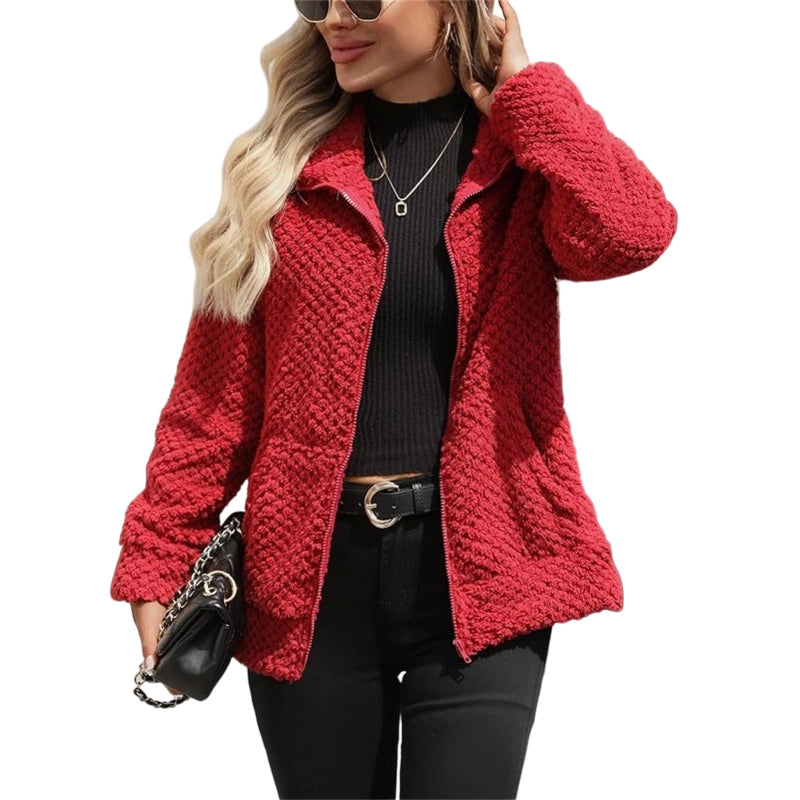 💎🔥 Jetzt im Trend – Lockere Plüschjacke – perfekt für kalte Tage