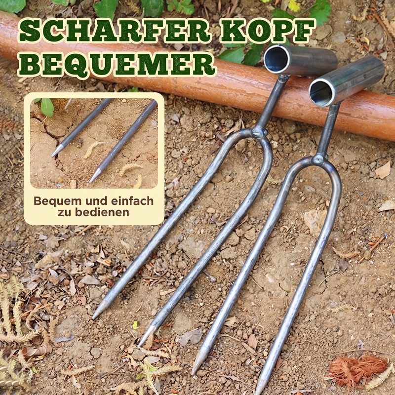 📢📢50% RABATT !!⏰Kompaktes 2-Zahn-Garten-Unkrautstecher-Werkzeug