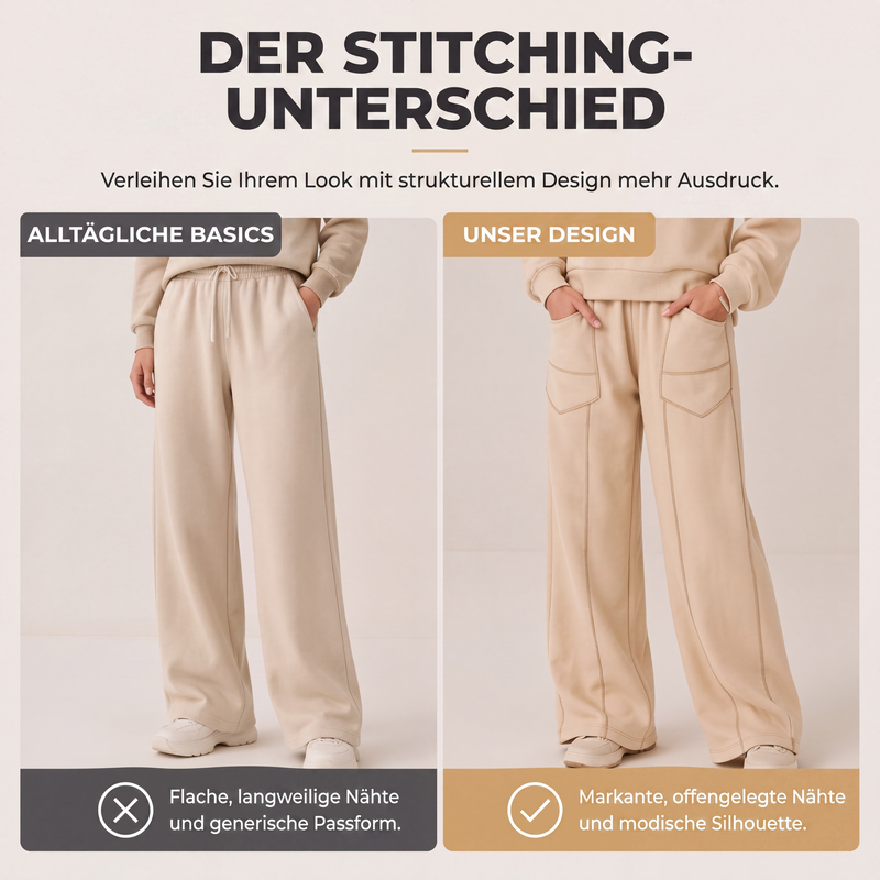 📢📢50%Rabatt!!!🎉✨Damen-Set aus Pullover-Sweatshirt und Weithosen